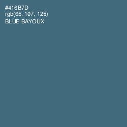 #416B7D - Blue Bayoux Color Image